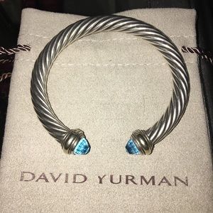 David Yurman 8mm Blue Topaz bangle